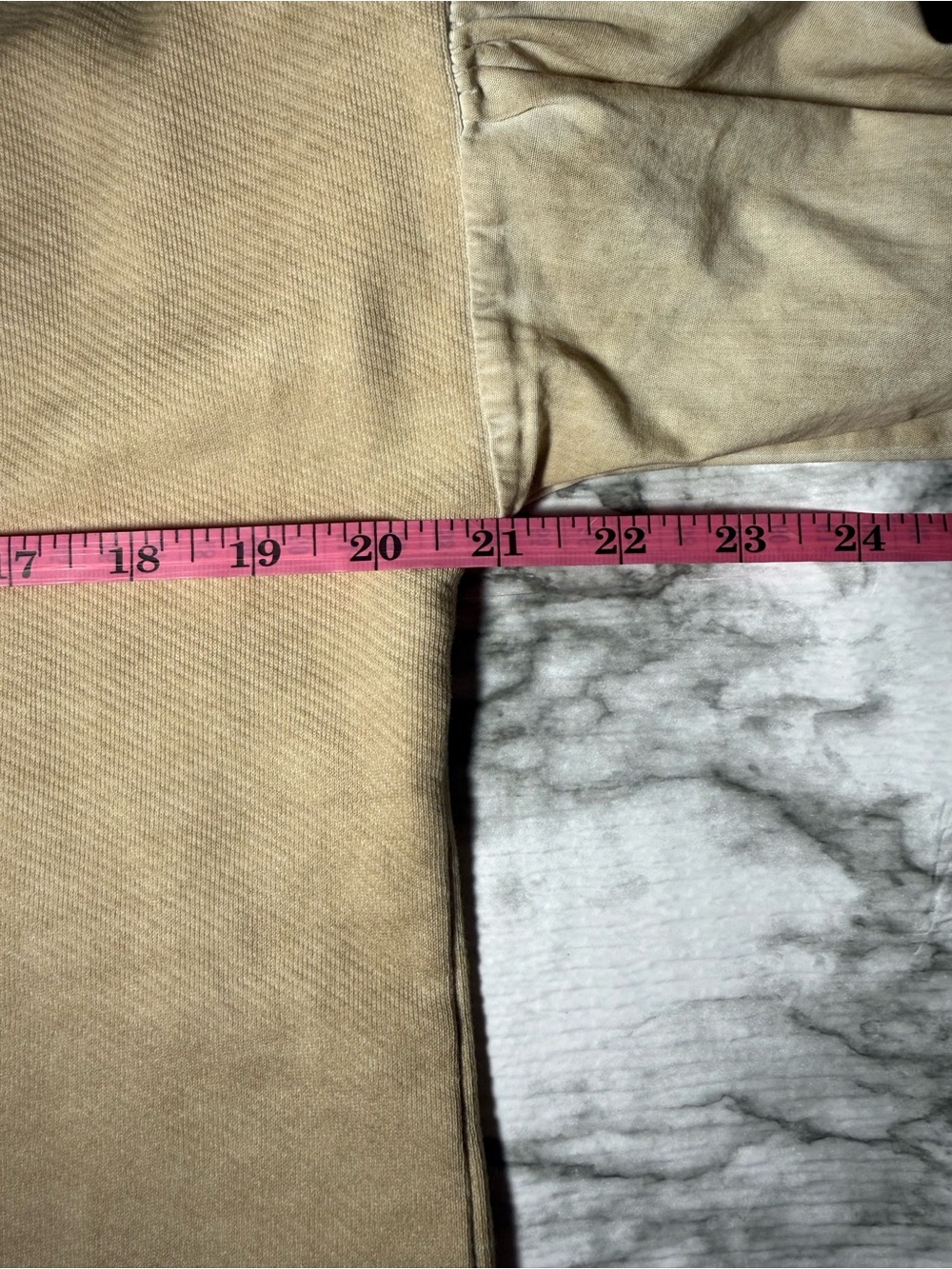 Anthropologie Pilcro Mixed Media Pullover Top Women’s S Light Tan Puff Sleeves - Picture 10 of 11